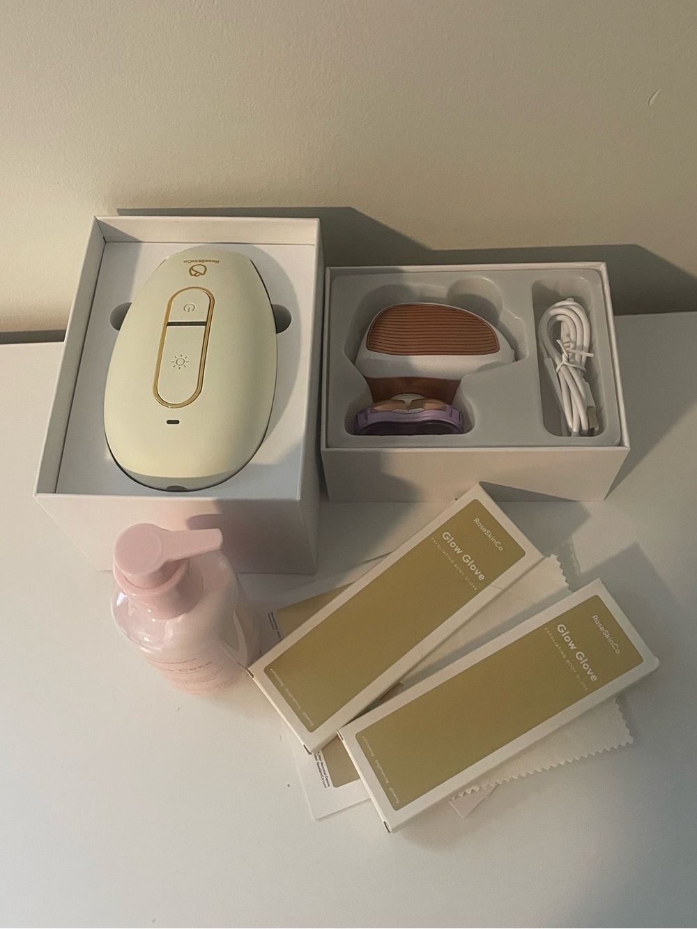 RoseSkinCo Lumi Hair Remover & Electric Razor Set